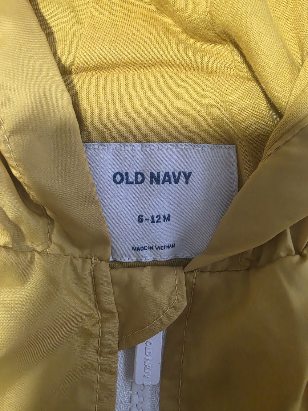 Old Navy Infant Yellow Hooded Jacket